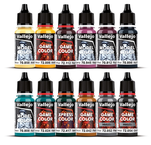 Vallejo 72.202 Squidmar Mini Dark Future 12 Color Paint Set
