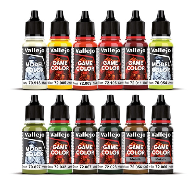 Vallejo 72.203 Squidmar Mini Fantasy 12 Color Paint Set
