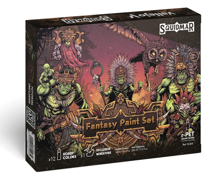 Vallejo 72.203 Squidmar Mini Fantasy 12 Color Paint Set
