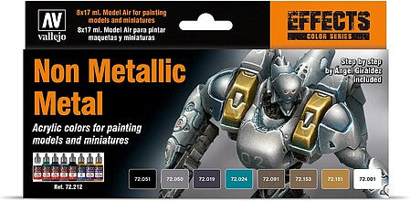 Vallejo 72.212 Game Color Non Metallic Metal 8 Color Set