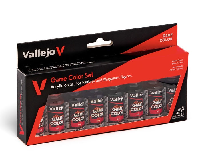 Vallejo 72.296 Game Color Game Inks 8 Color Set