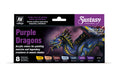 Vallejo 72.305 Fantasy Purple Dragons Game Color Paint Set (8 Colors)
