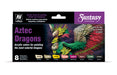 Vallejo 72.306 Fantasy Aztec Dragons Game Color Paint Set (8 Colors)
