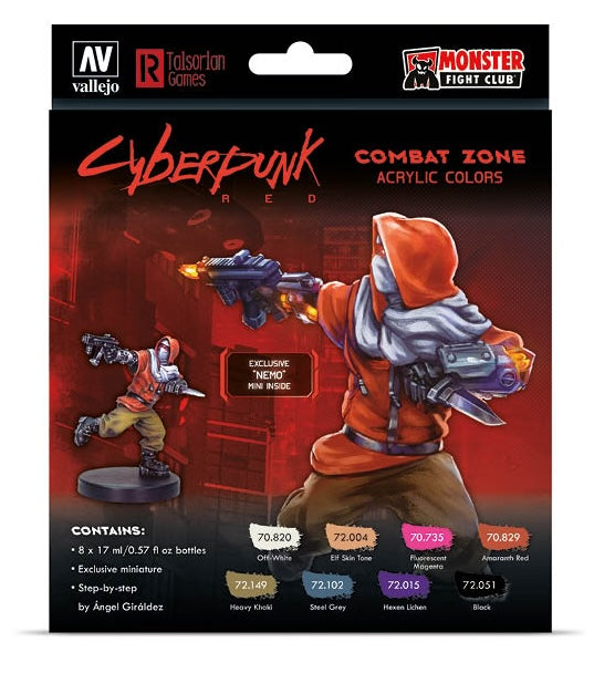 Vallejo 72.307 Game Color Combat Zone 8 Color Set