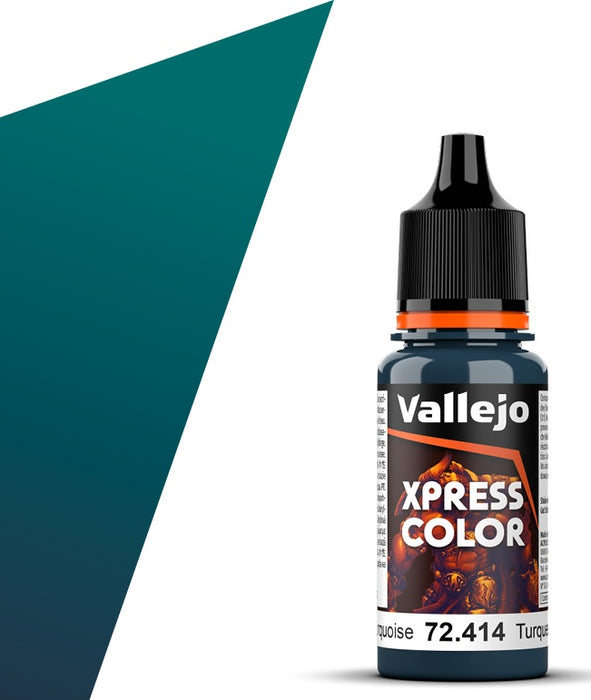 Vallejo 72.414 Express Color Caribbean Turquoise 18ml