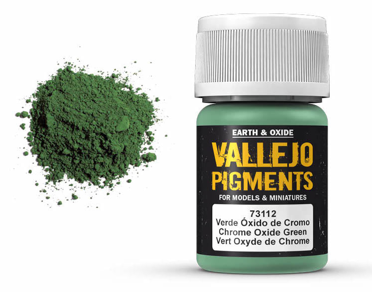 Vallejo 73.112 Chrome Oxide Green Pigment Powder 35ml Bottle