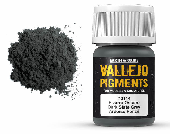 Vallejo 73.114 Dark Slate Grey Pigment Powder 35ml Bottle