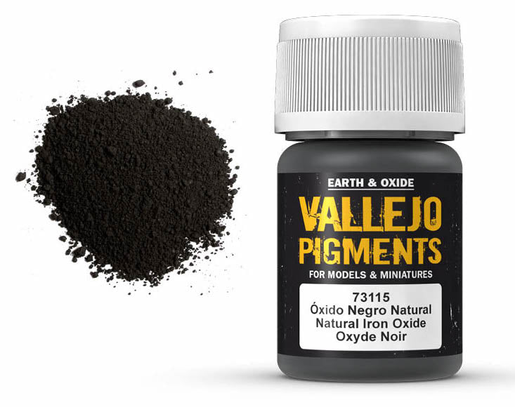 Vallejo 73.115 Natural Iron Oxide Pigment Powder 35ml Bottle