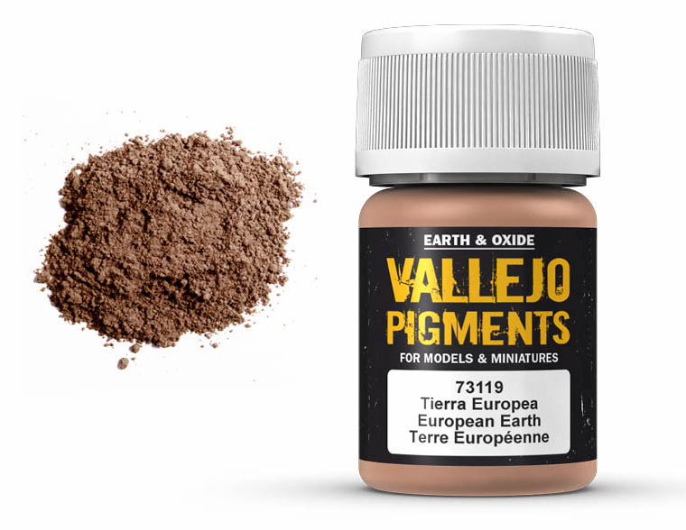 Vallejo 73.119 European Earth Pigment Powder 30ml Bottle
