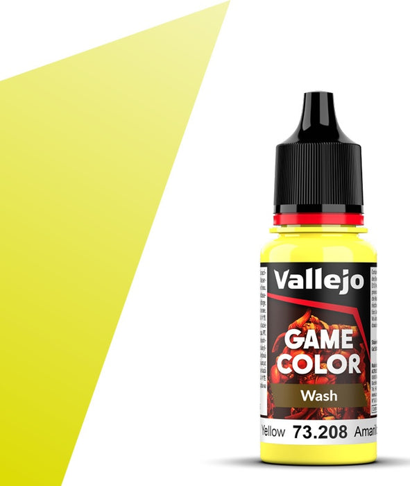 Vallejo 73.208 Game Color Yellow Wash 18ml