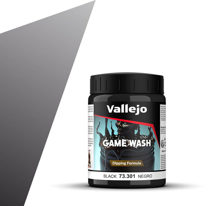 Vallejo 73.301 Game Wash Black 200ml Bottle
