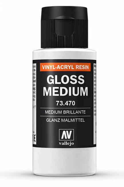 Vallejo 73.470 Gloss Medium Waterbased 60ml Bottle