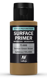 Vallejo 73.606 German Green Brown RAL 8000 Waterbased Surface Primer 60ml Bottle