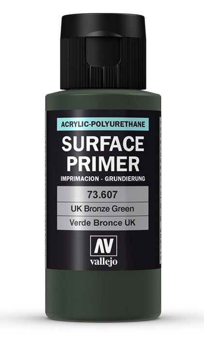 Vallejo 73.607 UK Bronze Green Waterbased Surface Primer 60ml Bottle