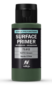 Vallejo 73.612 NATO Green Waterbased Surface Primer 60ml Bottle
