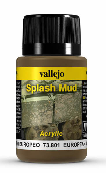 Vallejo 73.801 European Splash Mud Weathering Effect 40ml Bottle