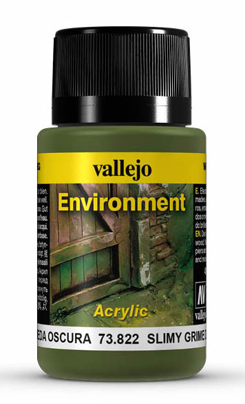 Vallejo 73.822 Slimy Grime Dark Weathering Effect 40ml Bottle