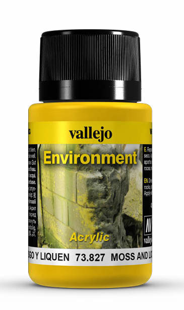 Vallejo 73.827 Moss & Lichen Weathering Effect 40ml Bottle
