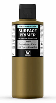 Vallejo 74.611 IJA Earth Green (Early) Waterbased Surface Primer 200ml Bottle