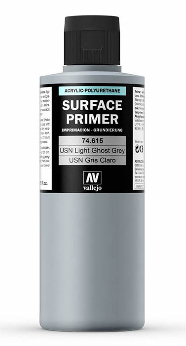 Vallejo 74.615 USN Light Ghost Grey Waterbased Surface Primer 200ml Bottle