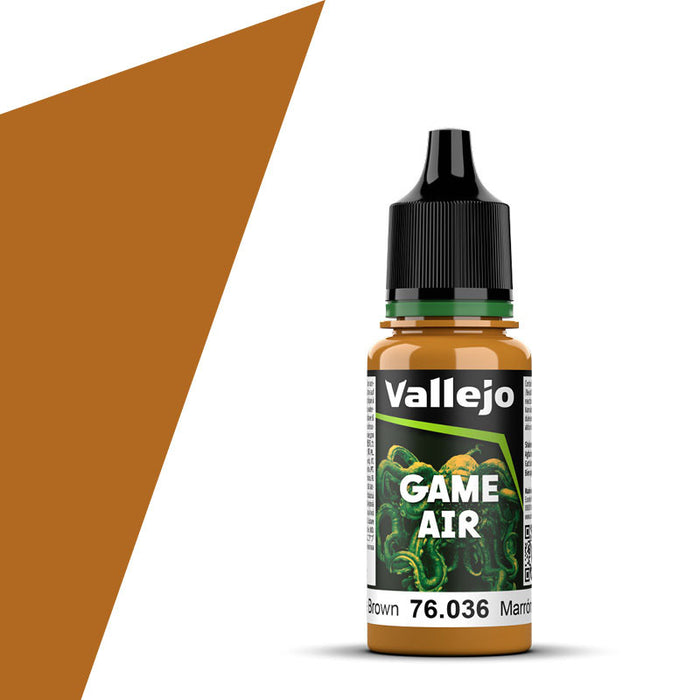 Vallejo 76.036 Game Air Bronze Brown 18ml Acrylic Airbrush Paint