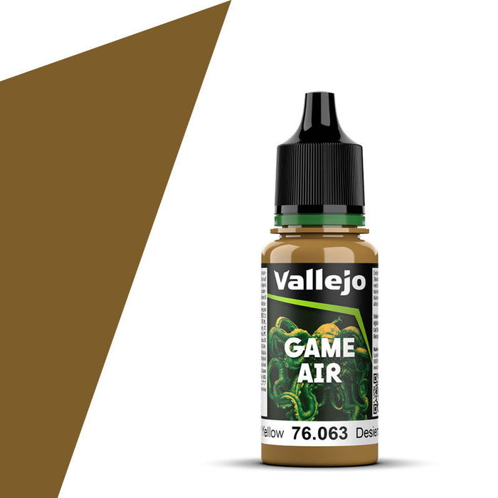 Vallejo 76.063 Game Air Desert Yellow 18ml Acrylic Airbrush Paint
