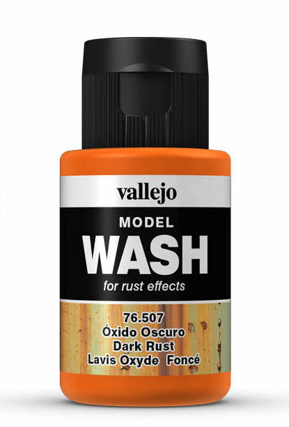 Vallejo 76.507 Dark Rust Model Wash 35ml Bottle