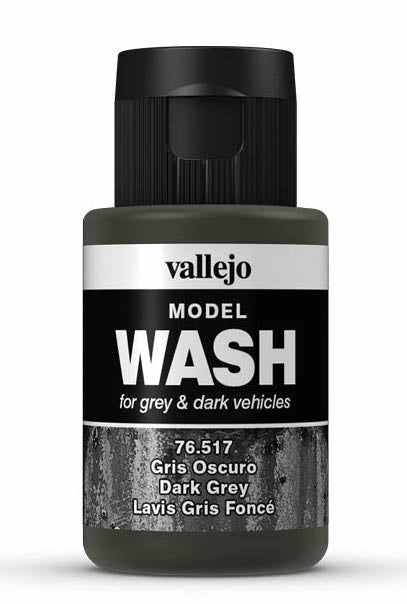 Vallejo 76.517 Dark Grey Model Wash 35ml Bottle