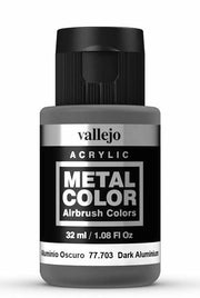 Vallejo 77.703 Dark Aluminum Metal Color 32ml Bottle