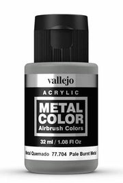 Vallejo 77.704 Pale Burnt Metal Color 32ml Bottle