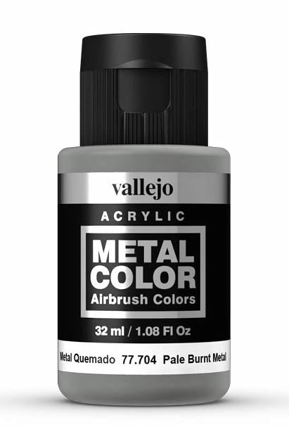 Vallejo 77.704 Pale Burnt Metal Color 32ml Bottle