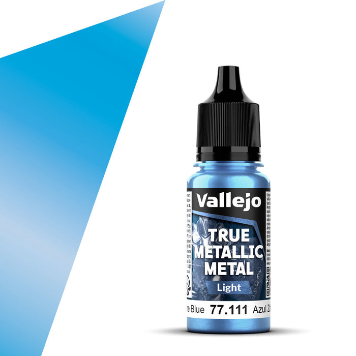 Vallejo 77.111 Sapphire Blue (Light) True Metallic Metal 18ml Bottle