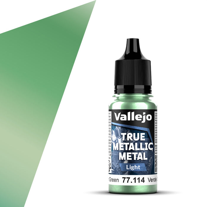 Vallejo 77.114 Dusken Green (Light) True Metallic Metal 18ml Bottle