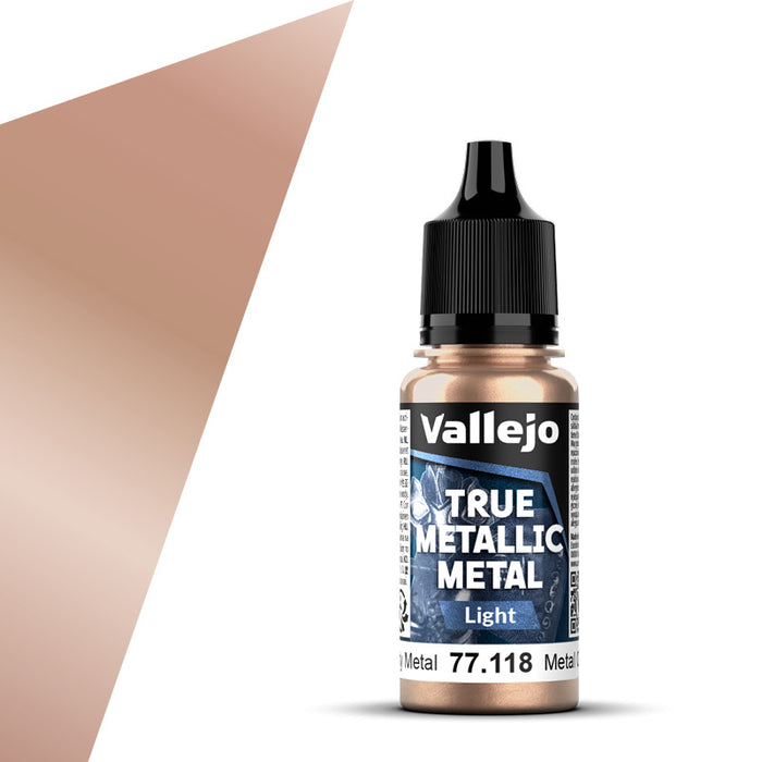 Vallejo 77.118 Rusty Metal (Light) True Metallic Metal 18ml Bottle