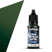 Vallejo 77.155 Amber Green (Shade) True Metallic Metal 18ml Bottle