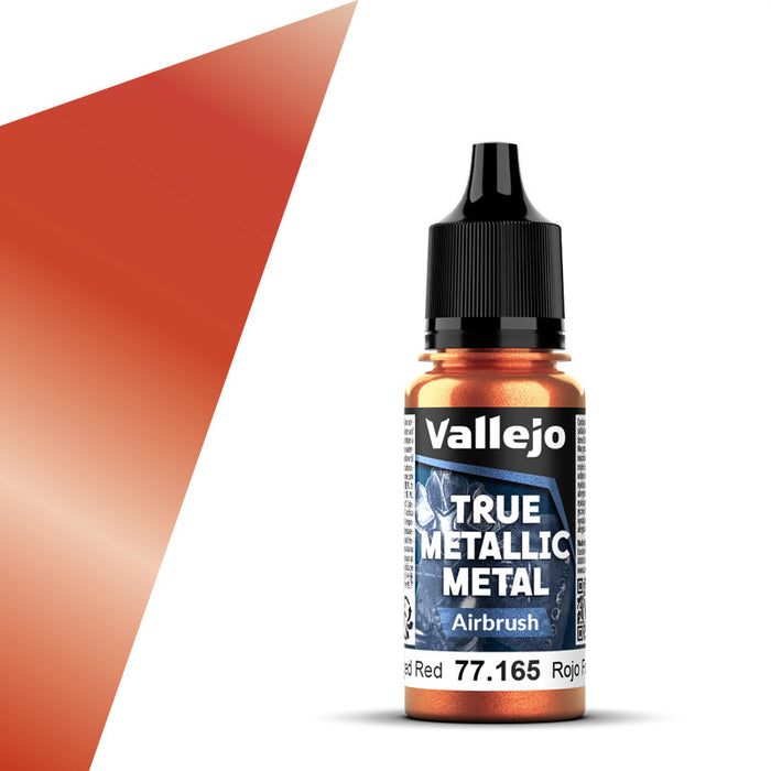 Vallejo 77.165 Forged Red (Airbrush) True Metallic Metal 18ml Bottle