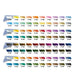 Vallejo 77.250 80 Color True Metallic Metal Paint Set in Storage Case
