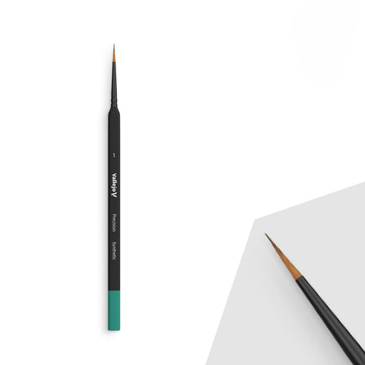 Vallejo B03001 Precision Synthetic #1 Round Brush with Triangle Handle