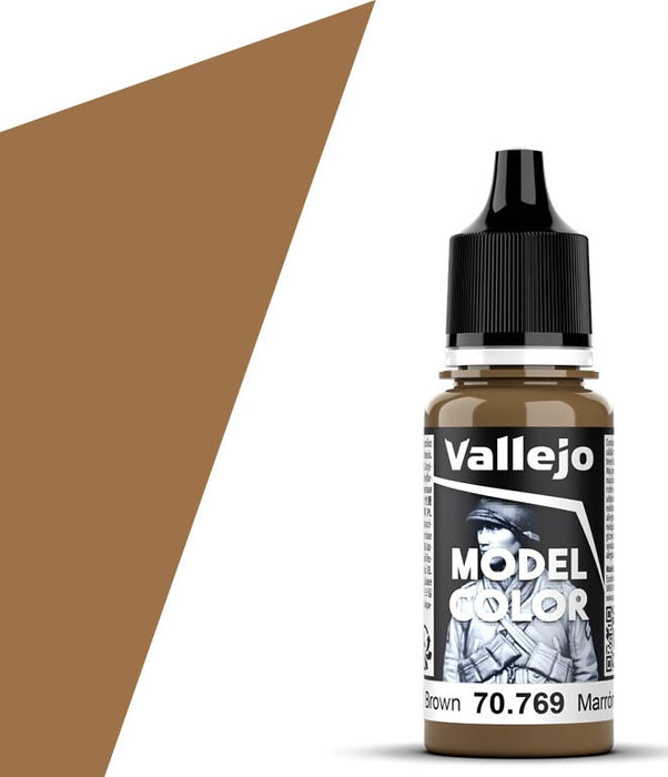 Vallejo 70.769 Mustard Brown Model Color 17ml Bottle