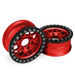 Vanquish Products VPS07713 KMC 1.9 XD127 Bully Beadlock Wheel Red Anodized 1 Pair