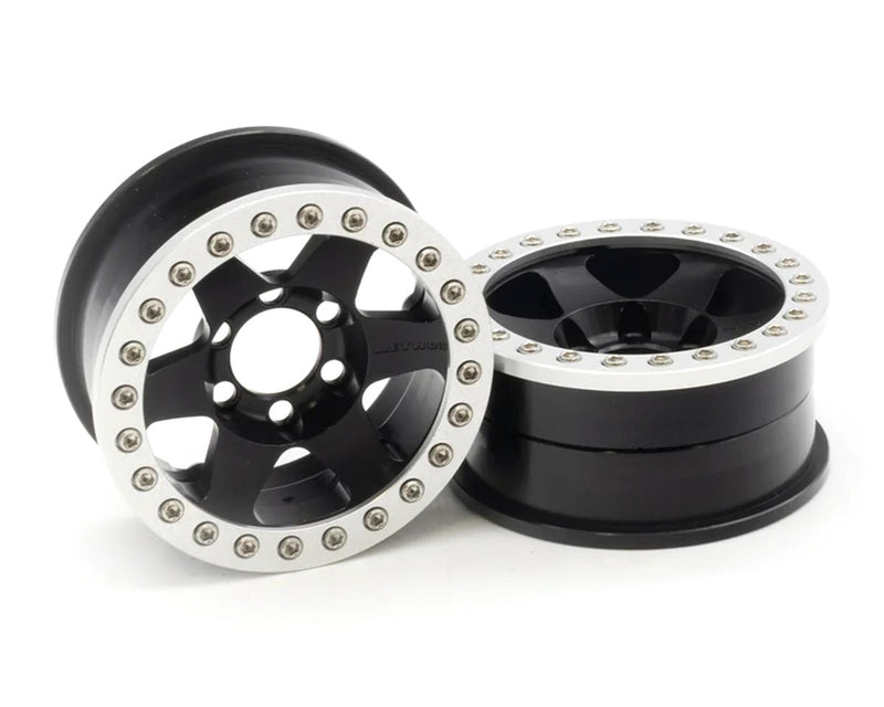Vanquish Products VPS07880 Black Aluminum Method MR310 V2 1.9" Beadlock Wheels (1 Pair)