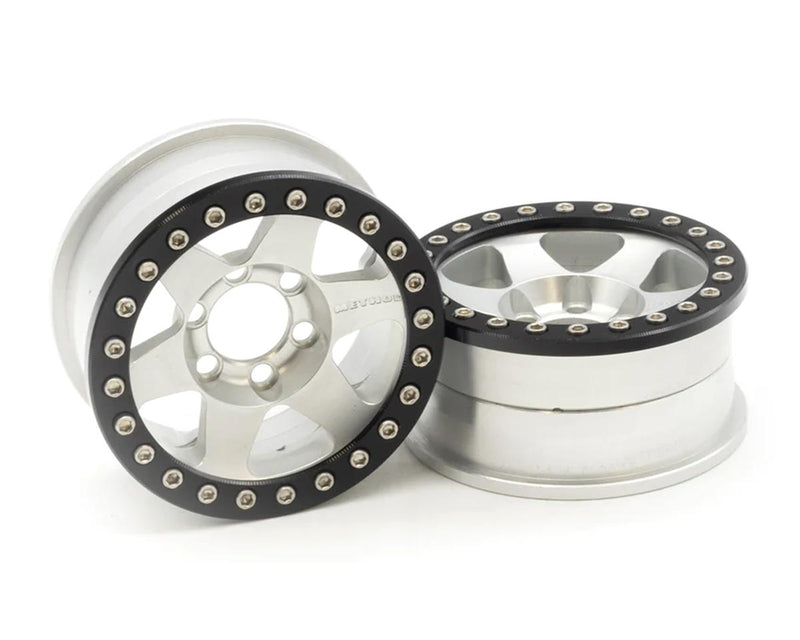 Vanquish Products VPS07881 Clear Aluminum Method MR310 V2 1.9" Beadlock Wheels (1 Pair)