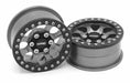 Vanquish Products VPS08132 KMC 1.9 KM237 Riot Beadlock Wheel Grey Anodized 1 Pair
