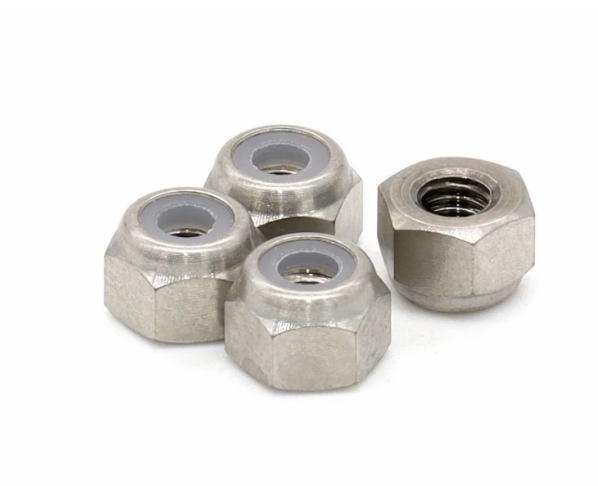 Vanquish Products VPSH026300 Titanium 3mm Nylock Nut (4 Pack)