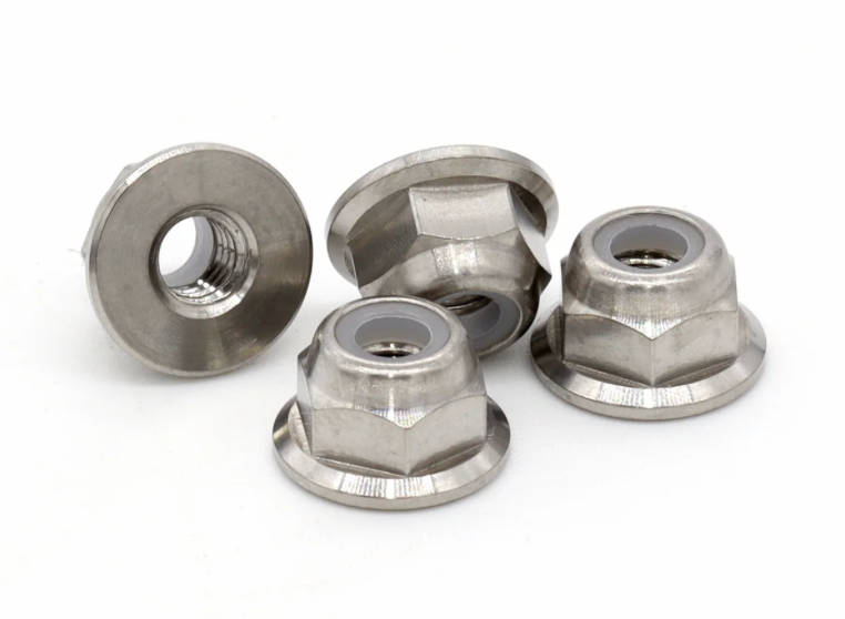 Vanquish Products VPSH026400 Titanium 4mm Nylock Nut (4 Pack)