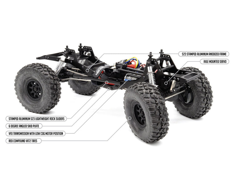 Vanquish VPS09009B VRD Stance RTR Portal Comp Rock Crawler - Silver