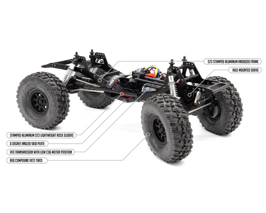 Vanquish VPS09009B VRD Stance RTR Portal Comp Rock Crawler - Silver