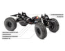 Vanquish VPS09009B VRD Stance RTR Portal Comp Rock Crawler - Silver