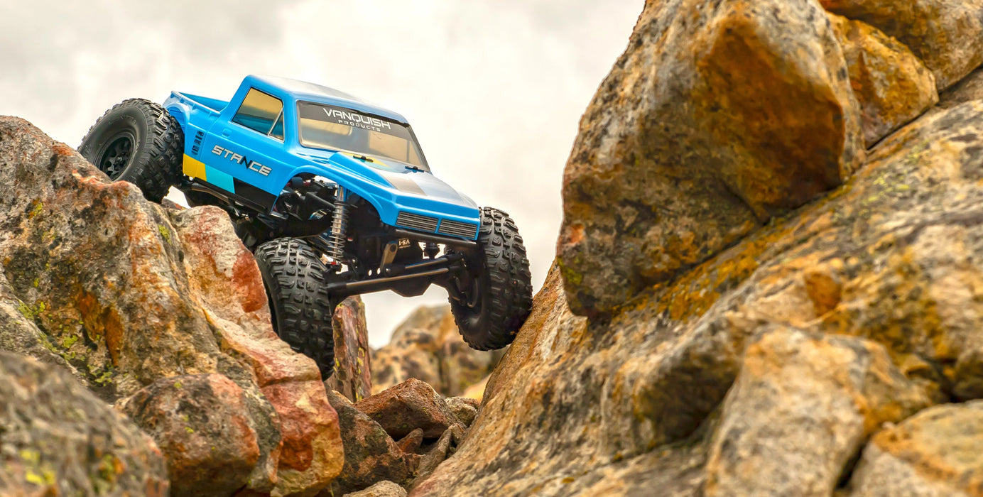 Vanquish VPS09009C VRD Stance RTR Portal Comp Rock Crawler - Progress Blue
