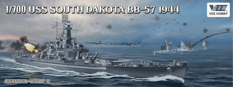 VEE Hobby Models P57005 1/700 Platinum USS South Dakota BB-57 1944 Plastic Model Kit